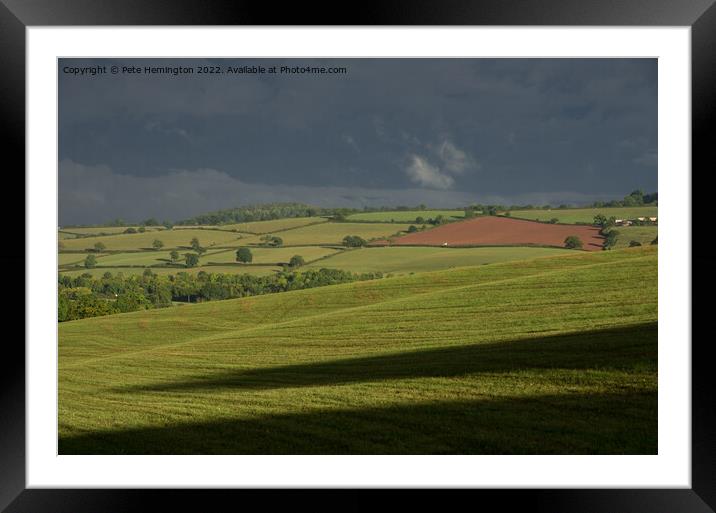 Rural Mid Devon Framed Mounted Print by Pete Hemington