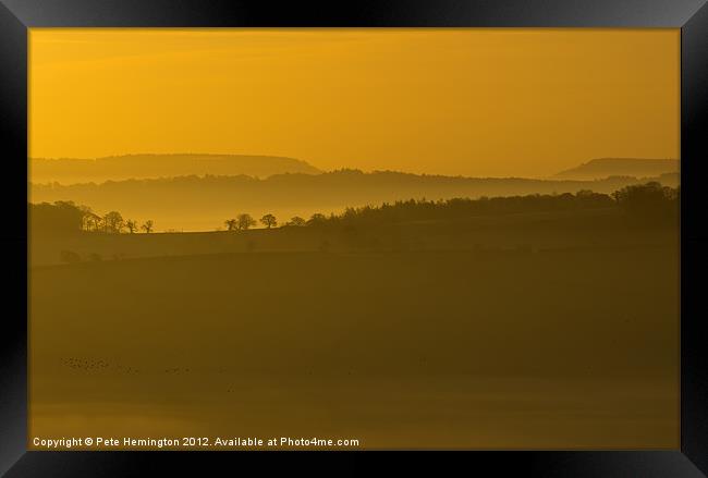 Morning view from Beacon Hill Framed Print by Pete Hemington