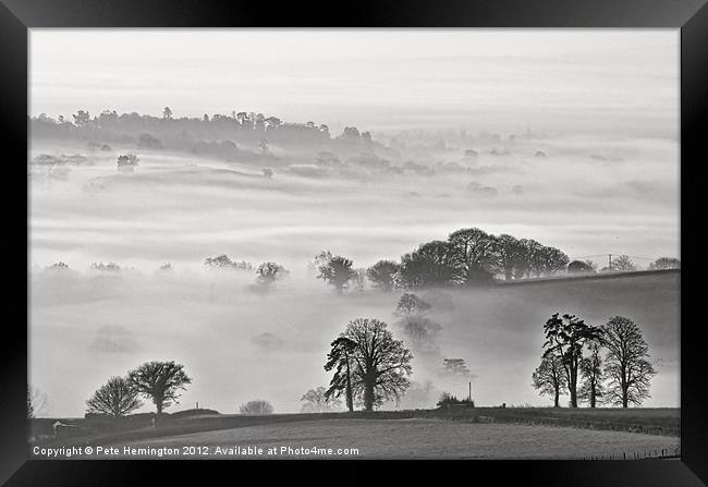 Misty view Framed Print by Pete Hemington