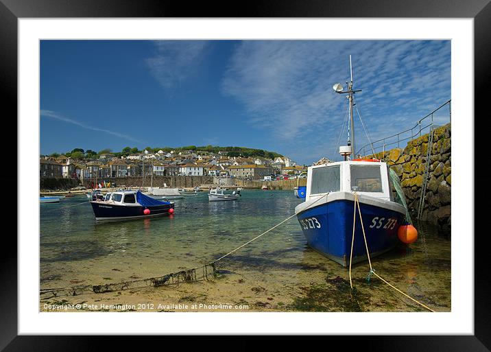 Mousehole in Cornwall Framed Mounted Print by Pete Hemington