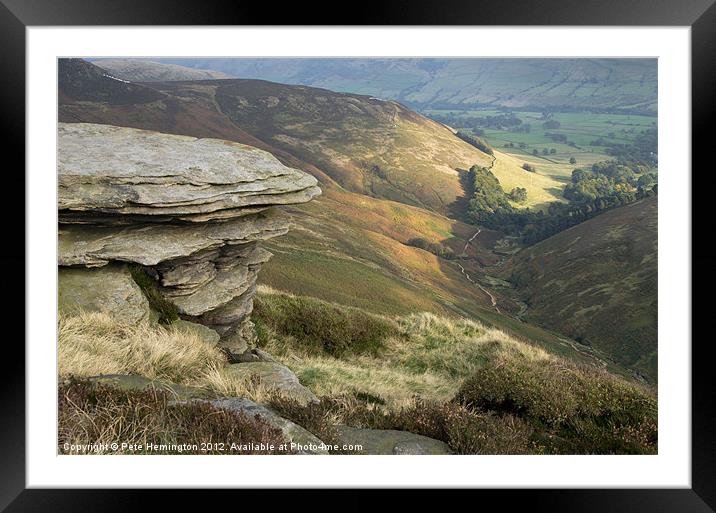 Edale View Framed Mounted Print by Pete Hemington