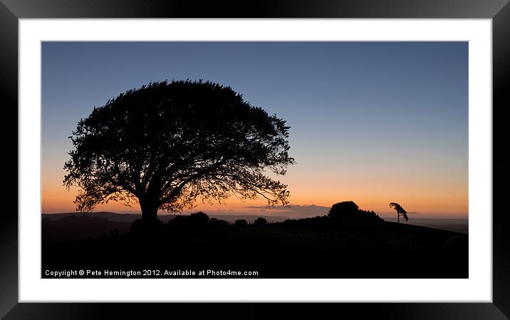 Raddon hilltop at dawn Framed Mounted Print by Pete Hemington