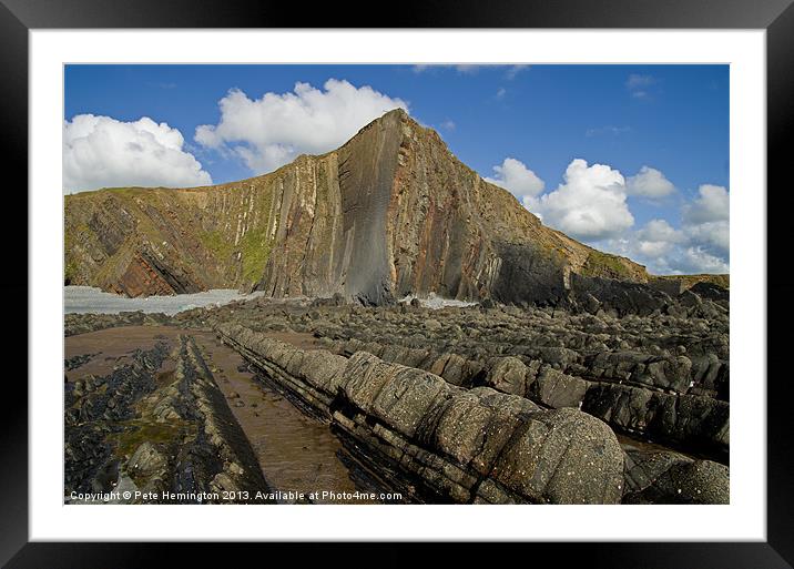 Dyers Lookout near Hartland Framed Mounted Print by Pete Hemington