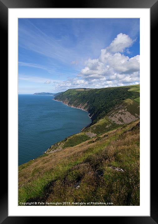 North Devon Coast Framed Mounted Print by Pete Hemington