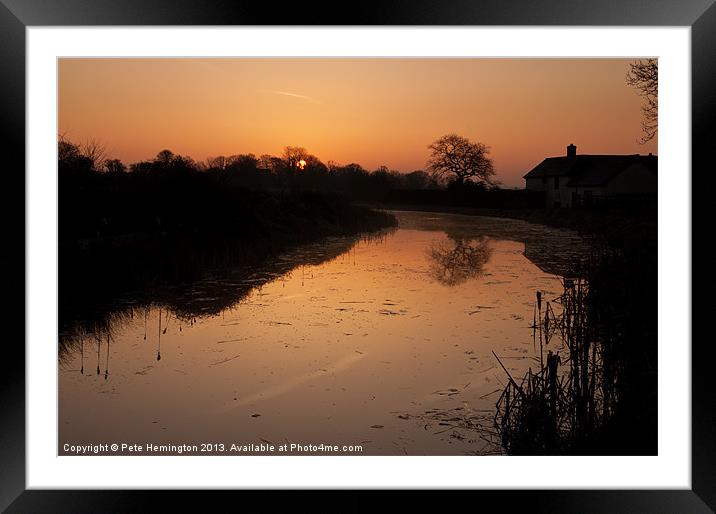 Great Western Canal Framed Mounted Print by Pete Hemington