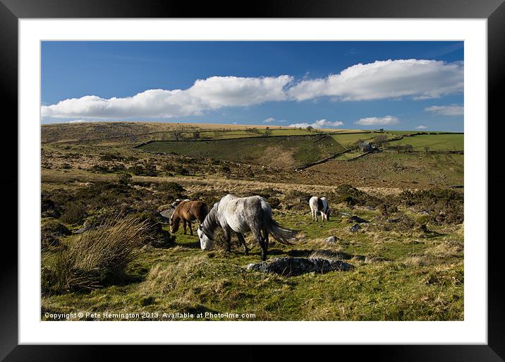 From Belstone Common on Dartmoor Framed Mounted Print by Pete Hemington