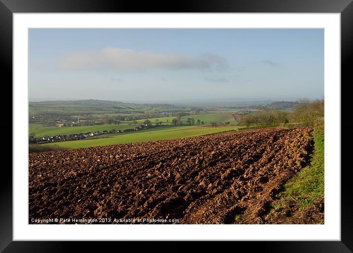 The Culm Valley Framed Mounted Print by Pete Hemington