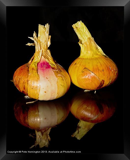 Onions Framed Print by Pete Hemington