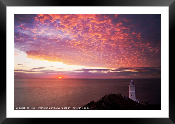 Sunrise at Start Point Framed Mounted Print by Pete Hemington