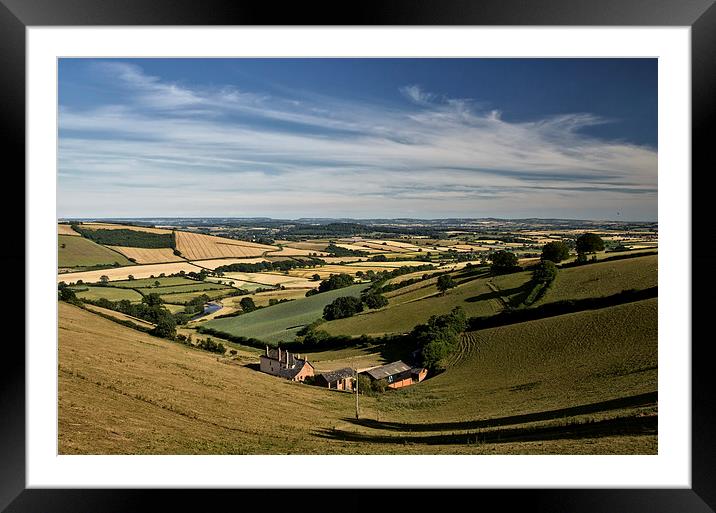 Exe valley view Framed Mounted Print by Pete Hemington