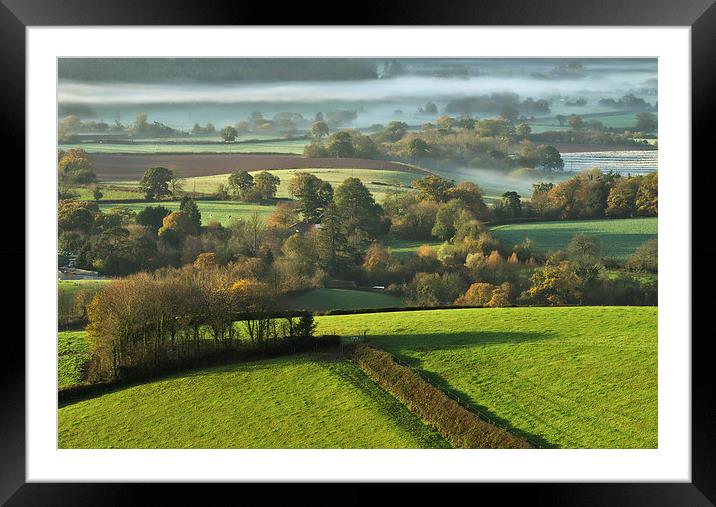 Misty morning Framed Mounted Print by Pete Hemington