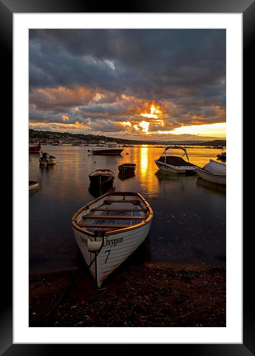 Sunset at Teignmouth Framed Mounted Print by Pete Hemington
