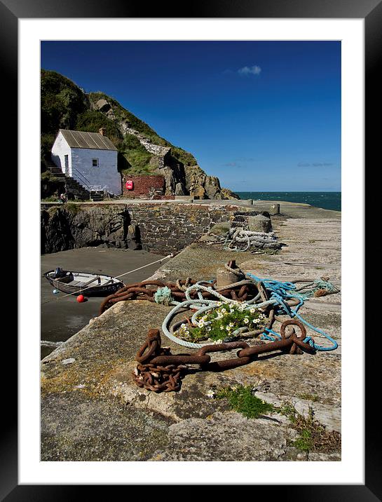 Porthgain in South Wales Framed Mounted Print by Pete Hemington