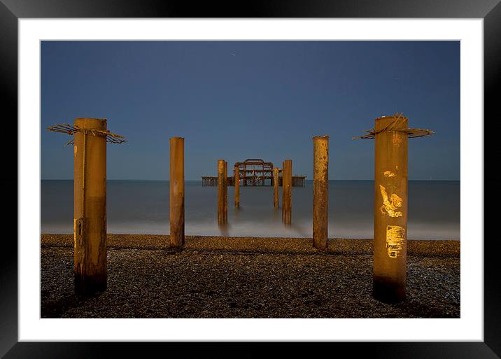 Brighton West Pier Framed Mounted Print by Pete Hemington