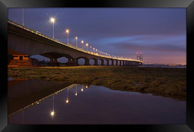 The New Severn Bridge Framed Print by Pete Hemington