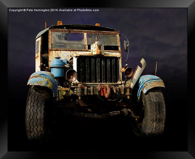 Comma truck Framed Print by Pete Hemington