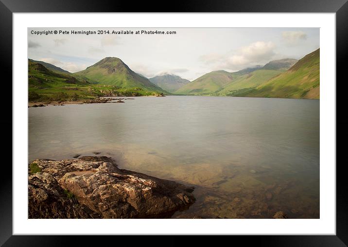 Wast water Framed Mounted Print by Pete Hemington
