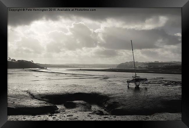 Instow at Low Tide Framed Print by Pete Hemington