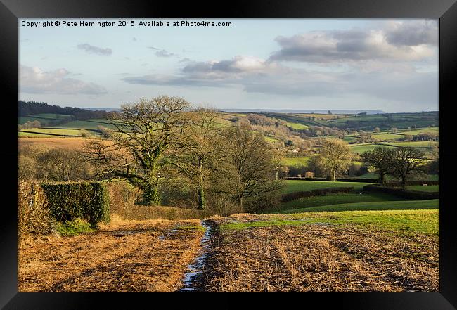  Rural Mid Devon Framed Print by Pete Hemington