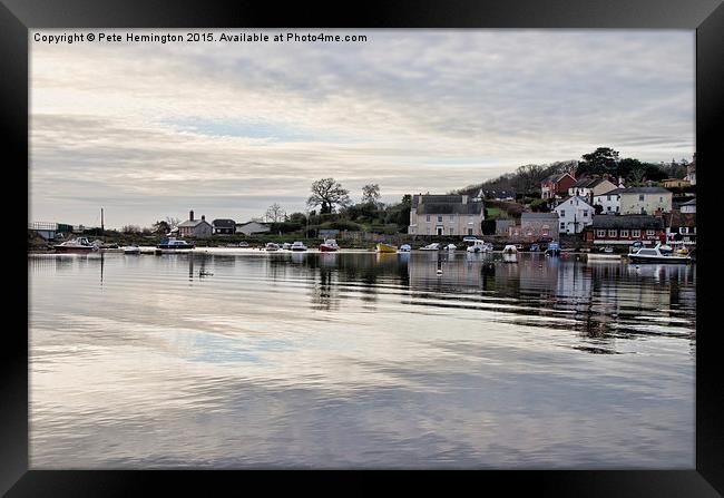  Cockwood near Dawlish in Devon Framed Print by Pete Hemington