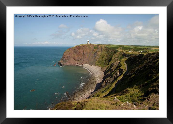  From Hartland Point Framed Mounted Print by Pete Hemington
