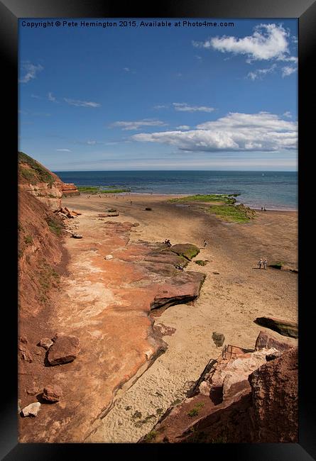  Exmouth near Orcombe Point Framed Print by Pete Hemington