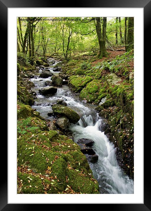  River Lyd on Dartmoor Framed Mounted Print by Pete Hemington