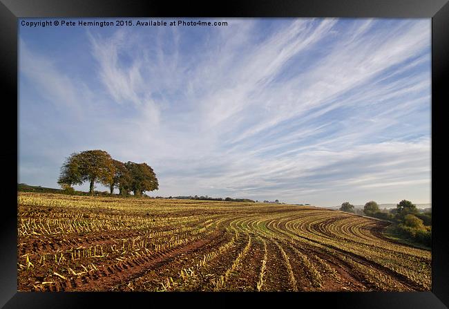  After the Harvest Framed Print by Pete Hemington