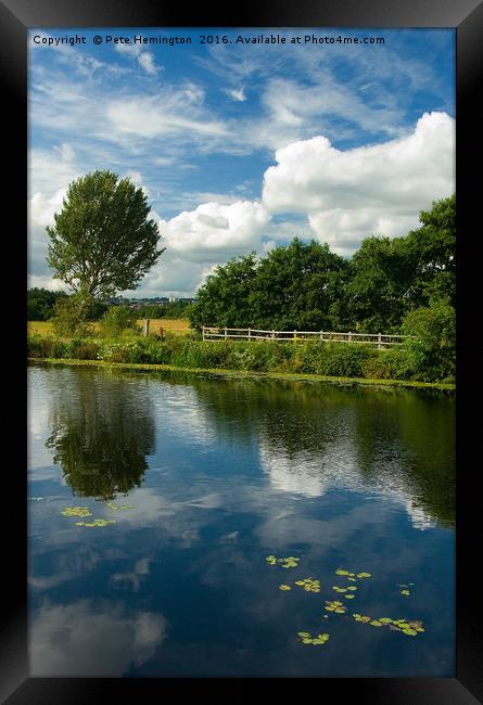 Exeter Canal Framed Print by Pete Hemington