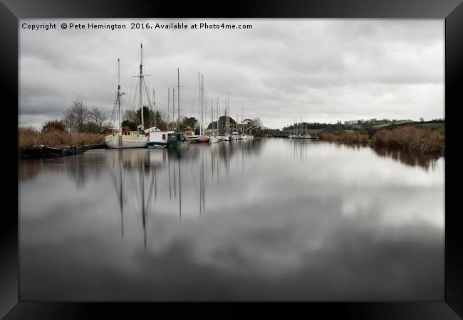 Turf locks on Exeter Canal Framed Print by Pete Hemington