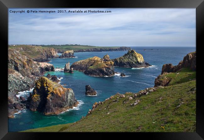 The coast of the Lizard Framed Print by Pete Hemington