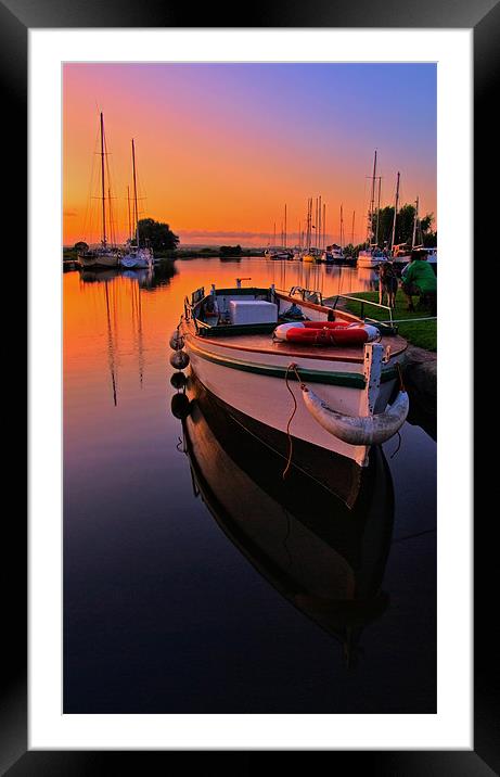 Boats on the Exeter Canal Framed Mounted Print by Pete Hemington