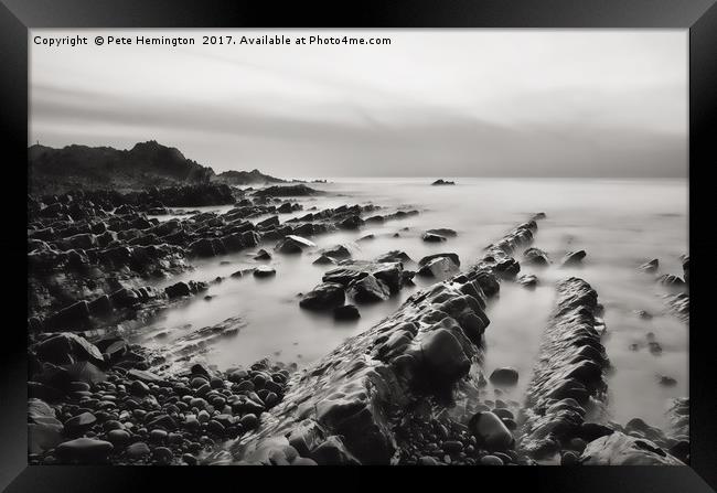 Load tide near Screda Cove Framed Print by Pete Hemington