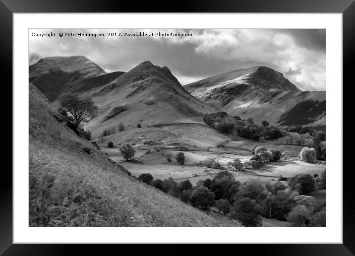 The Newland valley in Cumbria Framed Mounted Print by Pete Hemington