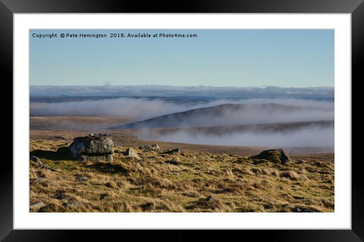 Mist on the Moor Framed Mounted Print by Pete Hemington