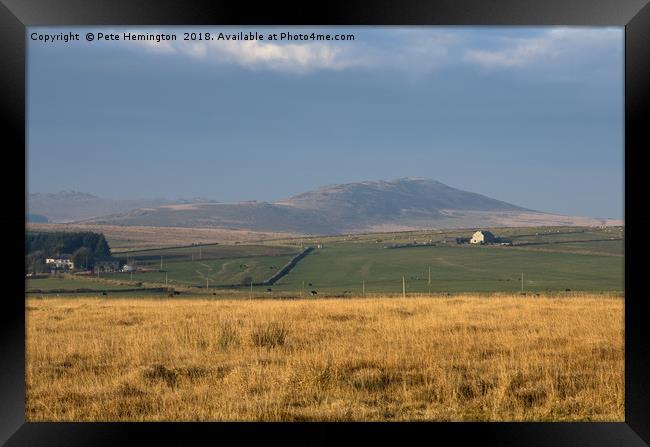 Brown Willy on Bodmin Framed Print by Pete Hemington