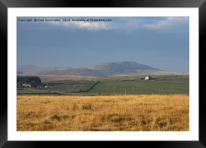 Brown Willy on Bodmin Framed Mounted Print by Pete Hemington