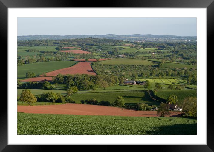 Yarde Downs view Framed Mounted Print by Pete Hemington
