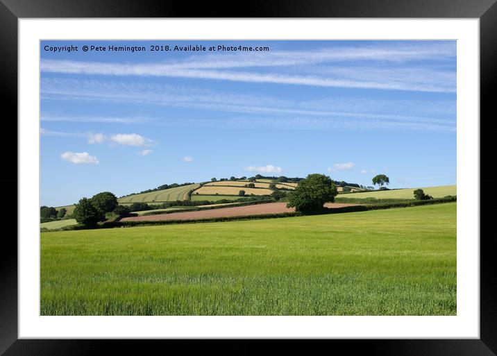 Rural Devon Scene Framed Mounted Print by Pete Hemington
