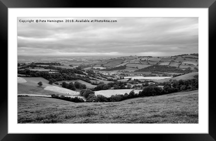 The Exe valley Framed Mounted Print by Pete Hemington