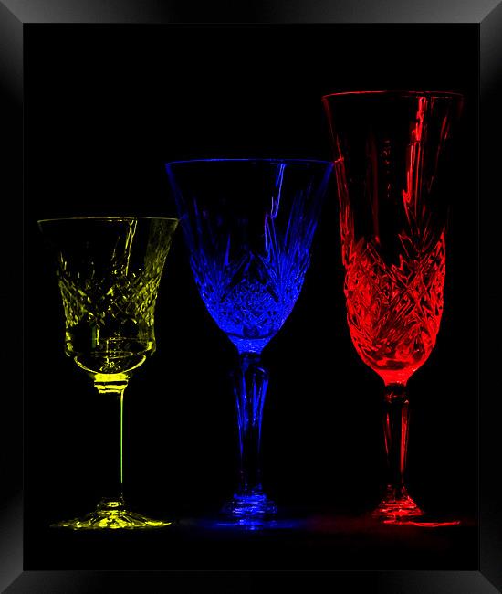 Coloured glasses Framed Print by Pete Hemington