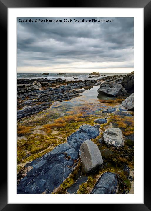 North Devon beach scene Framed Mounted Print by Pete Hemington