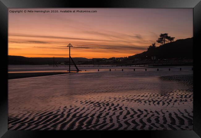 Exmouth beach Framed Print by Pete Hemington