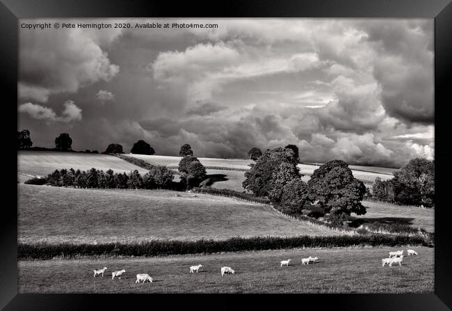 Hele Payne farm Framed Print by Pete Hemington