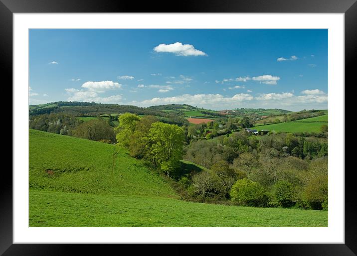 Exe valley in Mid Devon Framed Mounted Print by Pete Hemington