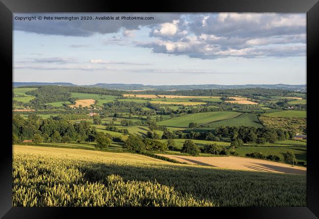 Summer in the Culm Valley Framed Print by Pete Hemington