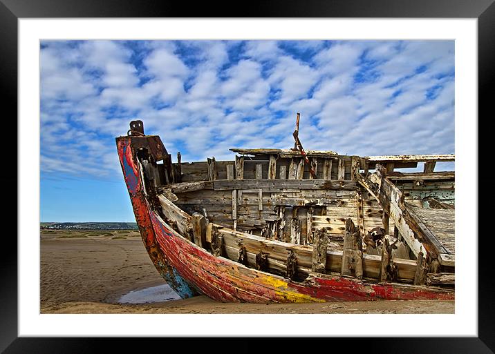 Abandoned Boat at Crow Point Framed Mounted Print by Pete Hemington