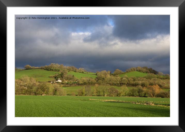 The Exe valley near Bickleigh Framed Mounted Print by Pete Hemington