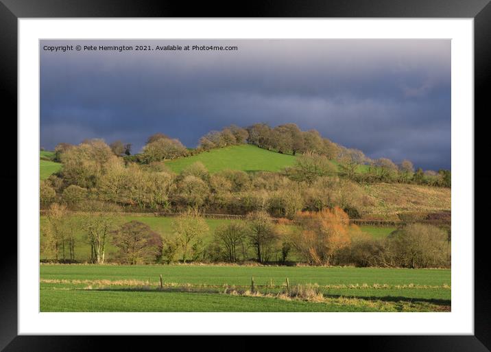 The Exe valley near Bickleigh Framed Mounted Print by Pete Hemington