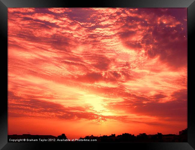 Majestic Jeddah Sunrise Framed Print by Graham Taylor